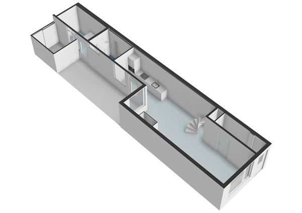 Floorplan - Rijndijkstraat 34, 2313 NK Leiden